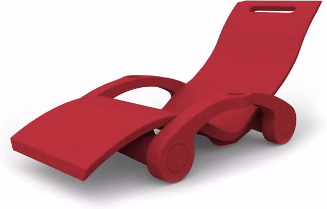 Lettino Chaise Longue Galleggiante da Esterno Giardino Arkema Serendipity Cherry