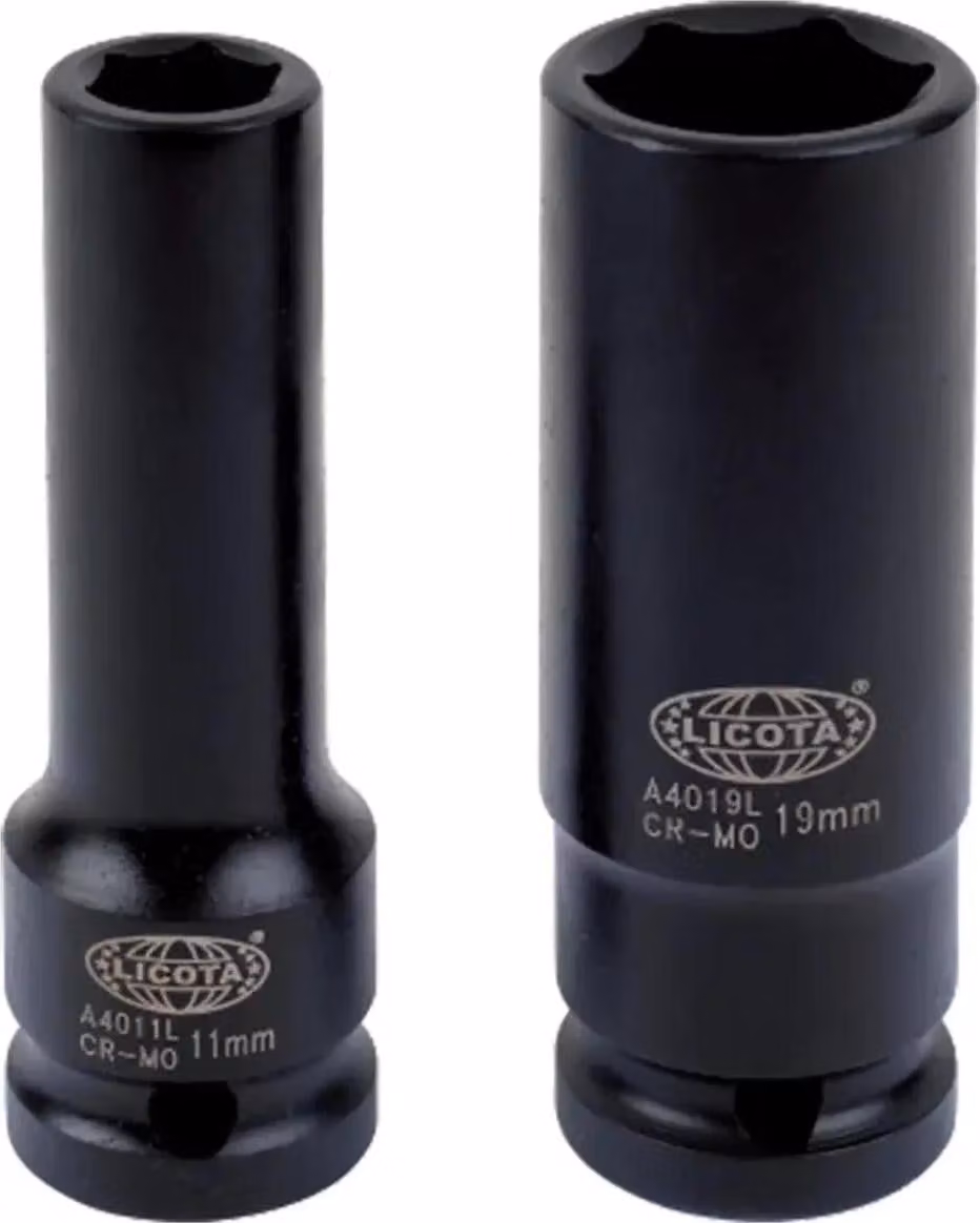 Chiave a impulsi 1/2 pollice SW 38, esagonale, 78 mm Cr-Mo - 10 pezzi