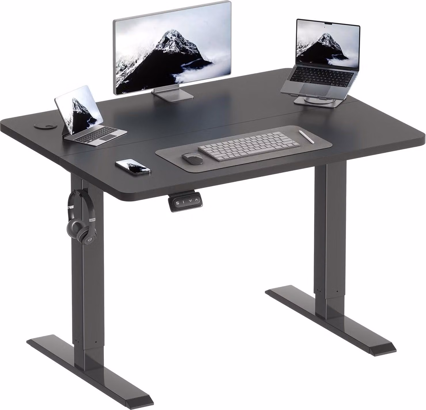 Scrivania regolabile elettricamente - Scrivania ergonomica - Scrivania da lavoro in piedi - Scrivania per computer - Regolabile in altezza