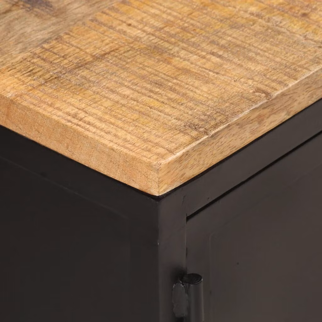 Tavolino 90x50x37 cm Legno massiccio di mango grezzo