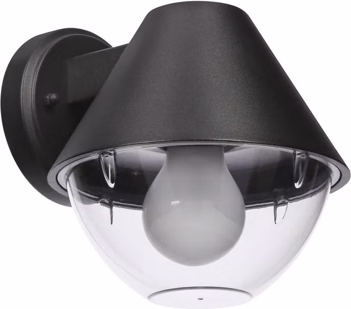 Lampada da parete per esterni cono nero 1xE27 40W Hendera Candellux