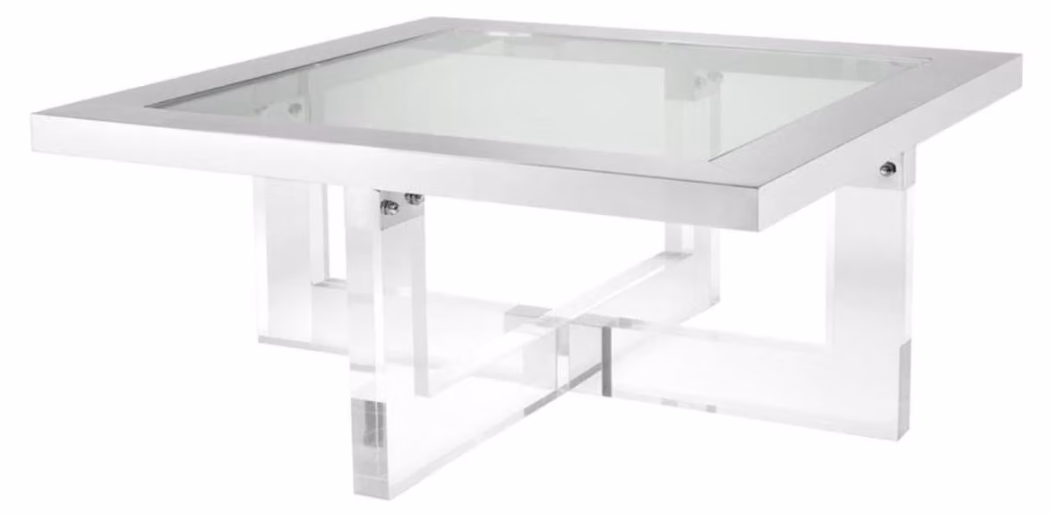 Tavolino Casa Padrino 100 x 100 x H. 43 cm - tavolo da salotto di design