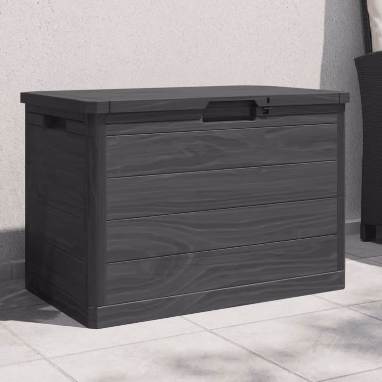Contenitore per cuscini vidaXL in polipropilene antracite L: 77,5 cm, P: 44,5 cm, H: 53 cm
