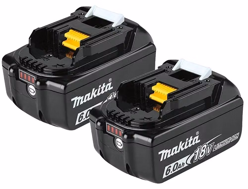 Batteria agli ioni di litio, capacità 6000mAh, compatibile con diversi modelli, tra cui Makita 6AX2, 18V-c