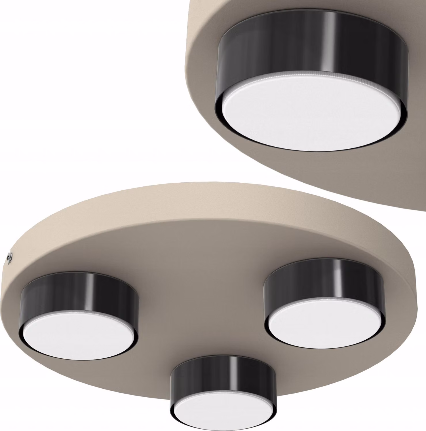 Lampada Da Soffitto A Led Loft Plafon Gx53 Cashmere Polish Lampada Decorativa A 3 Lumi