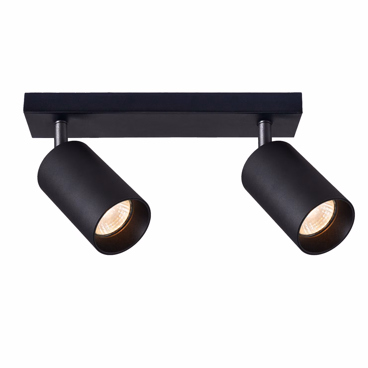 Faretto a soffitto MALGA 2 nero a 2 luci 2x GU10 EDO777348 EDO