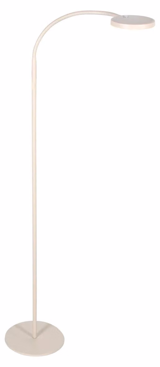 Lampada da terra - crema - Platu - plastica metallo - lampada da lettura - LED - 3351CR - Mexlite