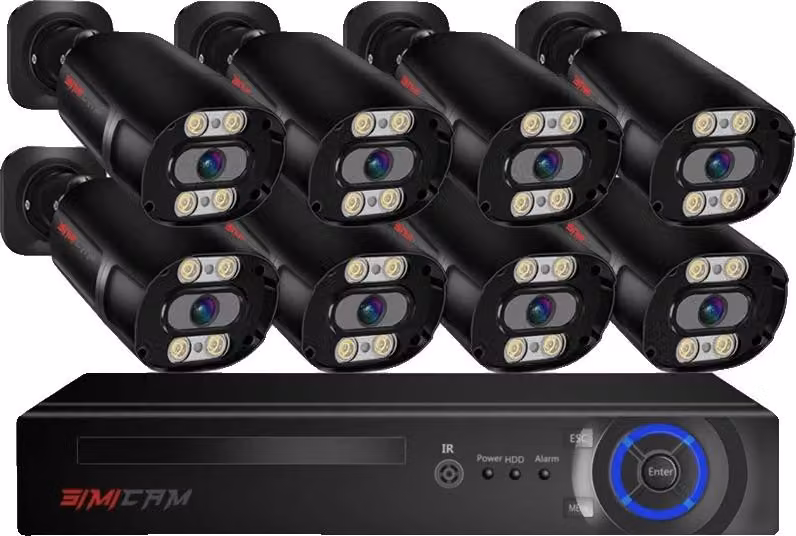 Sistema di telecamere di sicurezza, 4K Ultra HD, NVR a 8 canali, 8CH NVR 8 CAMERA, 2T