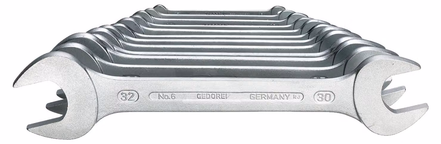GEDORE 6-122 ISO set di chiavi doppie aperte 12 pezzi 6-34 mm, 6078350