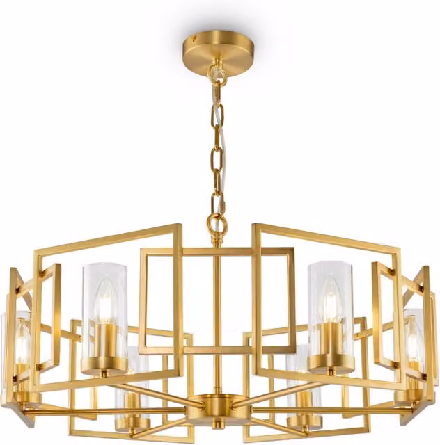Lampada pendente House Bowi in metallo oro GIORDANOSHOP
