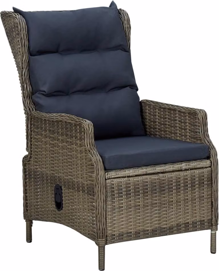 vidaXL set da pranzo da giardino 7 pezzi marrone