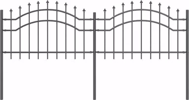 Recinzione per Giardino Woerden Grigio 240 x 115 cm