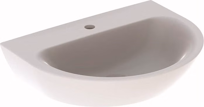 Geberit Renova lavabo, 1 trou pour robinet, sans trop-plein, largeur : 65cm, 500.662.01.1, 500.662.01.1