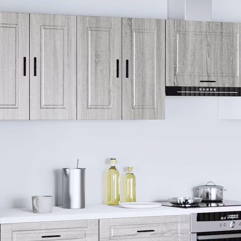 Pensile da Cucina Porto Grigio Sonoma in Legno Multistrato