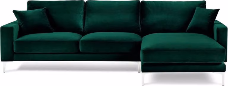 Loft Sofa Luxus Eckcouch Möbel Eckgarnitur Samt Couchen Wohnzimmer sofas grün