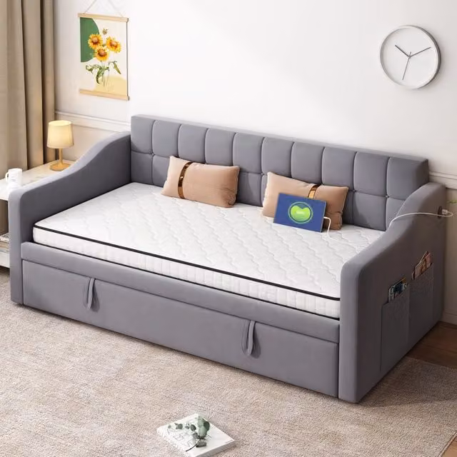 Materasso a molle singolo 190×90 cm, spessore 10 cm, sostegno H3 ergonomico, arrotolato, senza rete, bianco