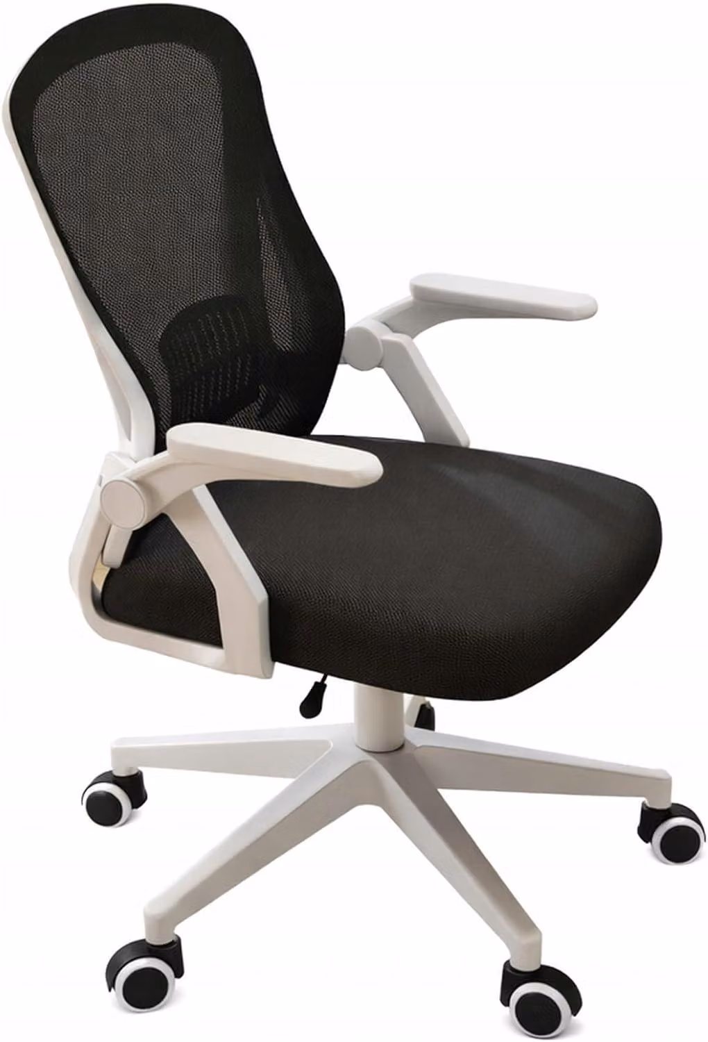 Sedia per bambini, sedia da ufficio ergonomica con braccioli regolabili, supporto lombare, sedia a dondolo, sedia in rete girevole