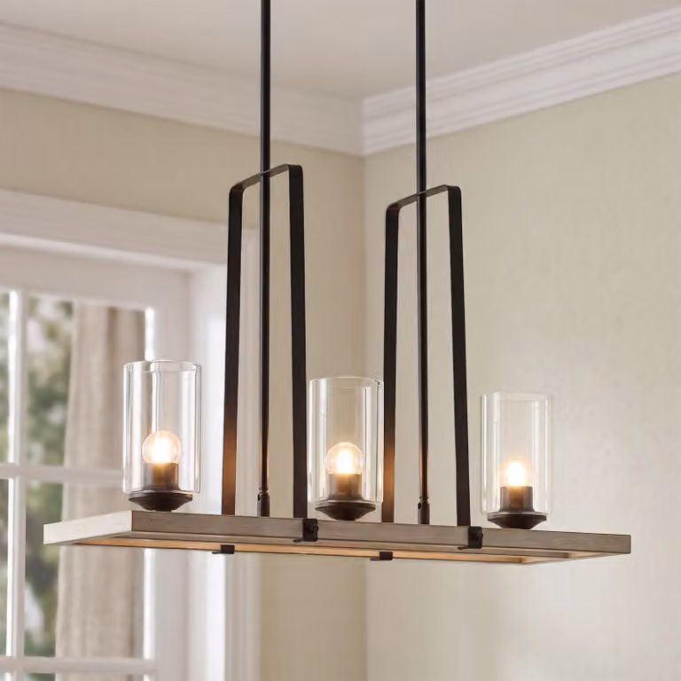 Lampada a sospensione a 3 luci, plafoniera vintage con attacco E27, lampada a sospensione in stile industriale-moderno, ideale per camere da letto, cucine, corridoi