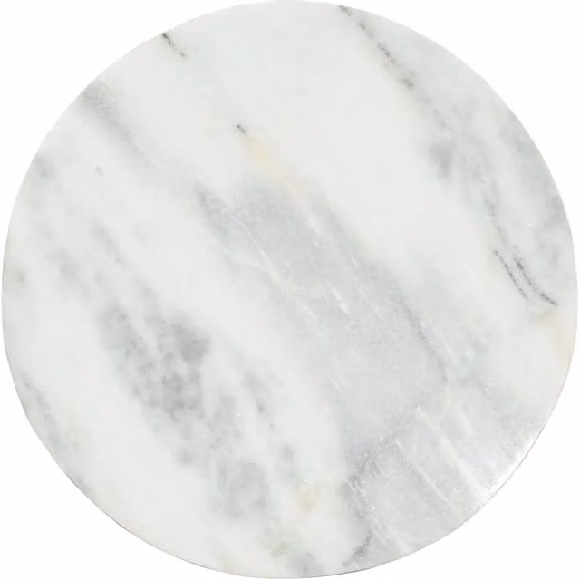 Tavolino da salotto | Tavolino da caff¨¨ | Tavolino da Soggiorno Bianco e Nero ?65 cm in Vero Marmo Solido