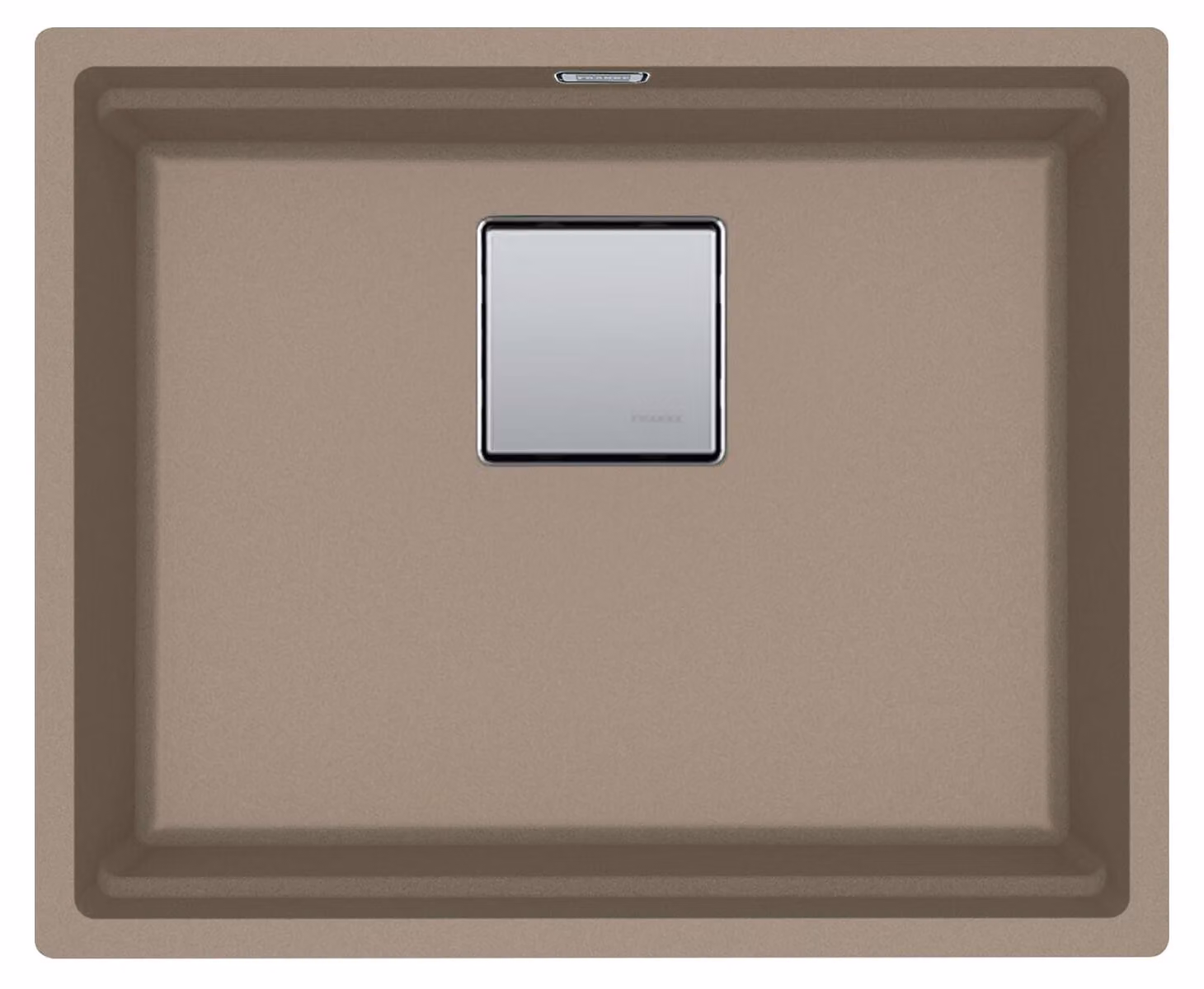FRANKE KUBUS 2, KNG 110-52, valvola a pulsante, Fragranit, Cashmere