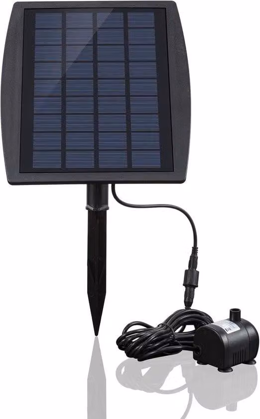 Pompa a energia solare con pannello, 2,5 W, per terrazza, giardino, decorazione per acquari, set pompa dell'acqua MY04