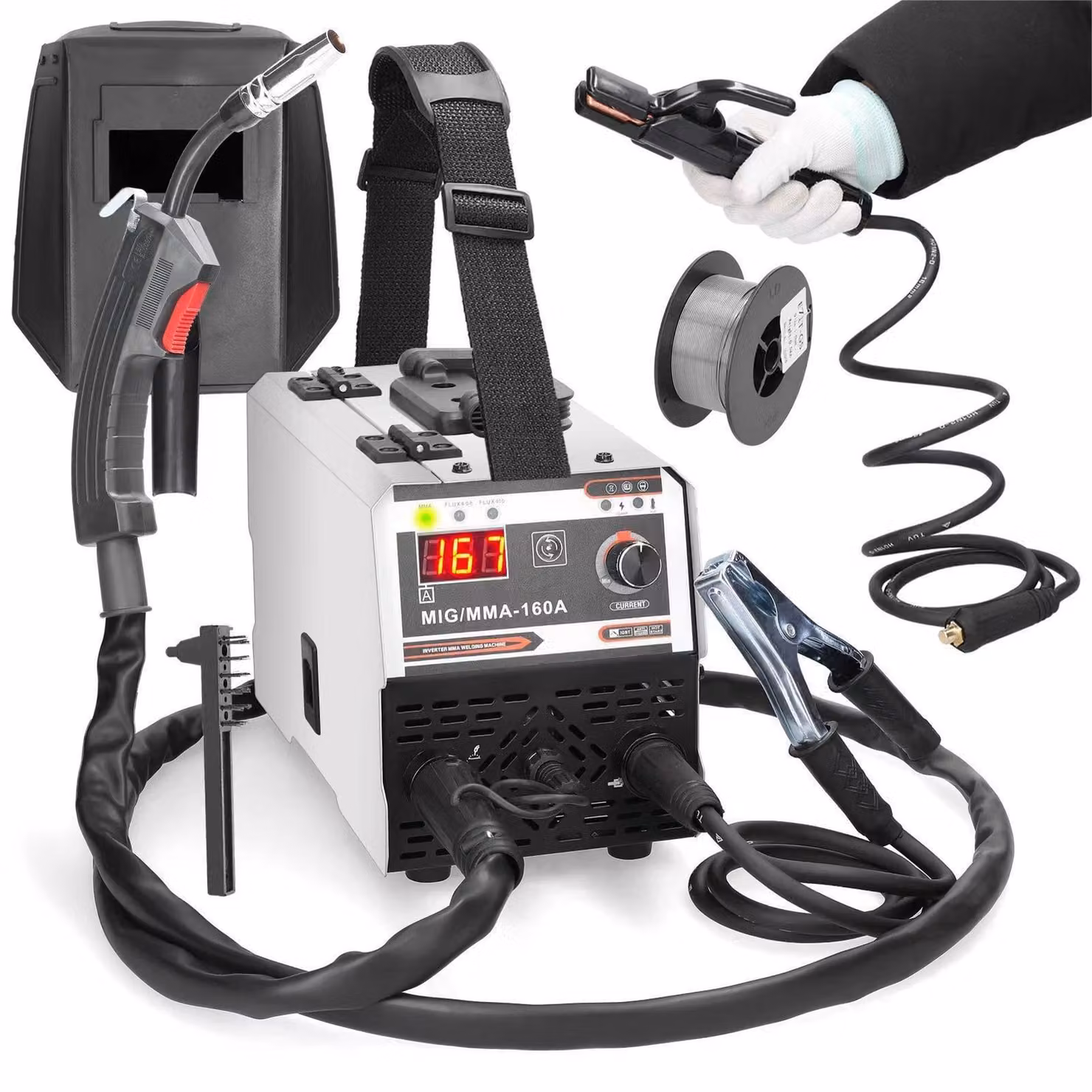 Saldatrice 2 IN 1 MIG MMA - Potenza: 120 W - Saldatrice inverter