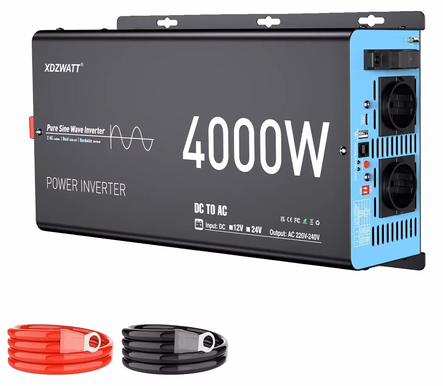 Inverter, potenza nominale 4000W, potenza di picco 8000W, 12V 4000W (8000W di picco)