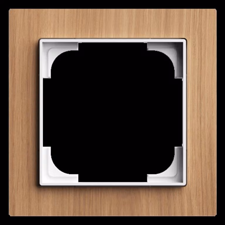 Busch-Jaeger 1721-4083, Rovere, legno, senza viti, Busch-Jaeger, smerigliato, IP20