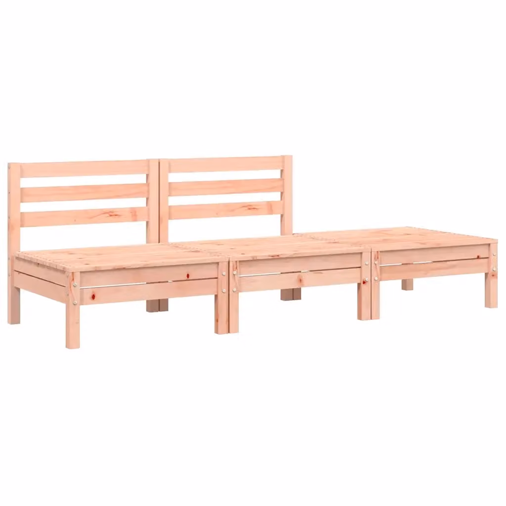 Divano da giardino a 3 posti vidaXL in legno massello con cuscini beige L: 190,5 cm, P: 63,5 cm, H: 62,5 cm – 2