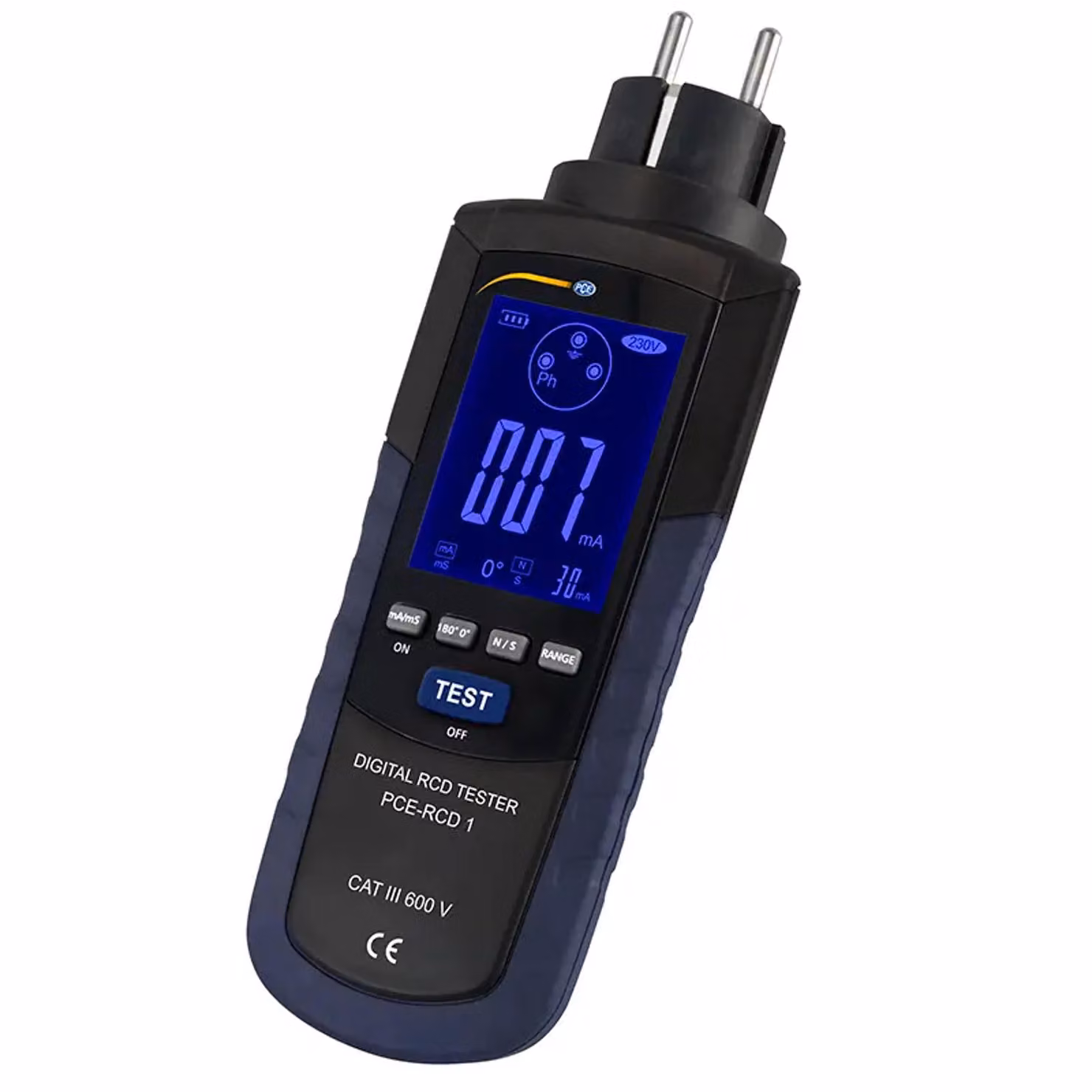 Tester di installazione PCE PCE-RCD 1 Controllo rapido degli interruttori differenziali