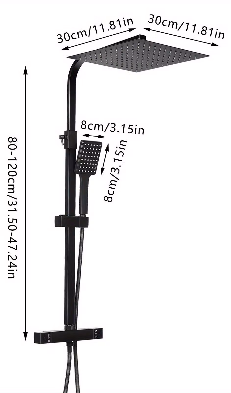 Doucheset - Set per doccia - Kit doccia - Doccetta - Sistema doccia - Miscelatore termostatico