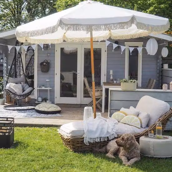 Ombrellone da giardino da 220 cm