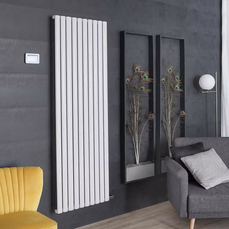 Radiatore Elettrico Verticale Design Bianco 1784x590mm - Senza termostato - Stile Moderno