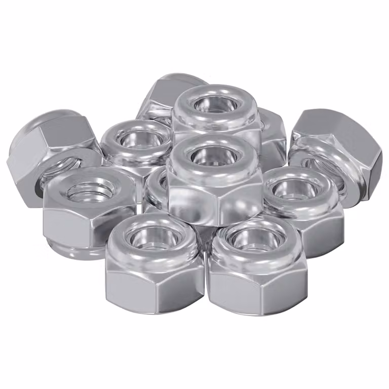 vidaXL Dado 9574 pz Argento M6 x 10 mm Ferro
