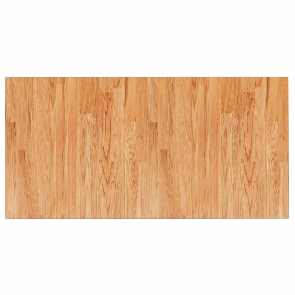 Piano Bagno Marrone Chiaro 100x50x2,5cm Legno Massello Trattato