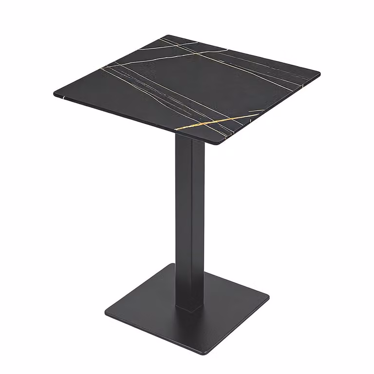 Mobili per la ristorazione Tavolo da pranzo Tavolo da cucina per sala da pranzo Tavolo da soggiorno Tavolo da bistrot Pietra sinterizzata 60*60*75CM /YBHF-HGT/