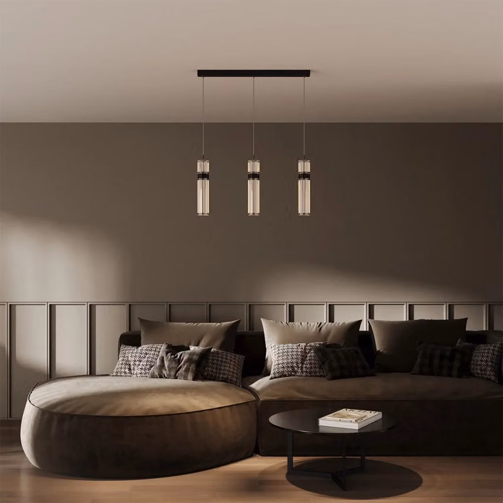 Lampada a sospensione moderna Light Prestige LED CCT grigio e trasparente – 2