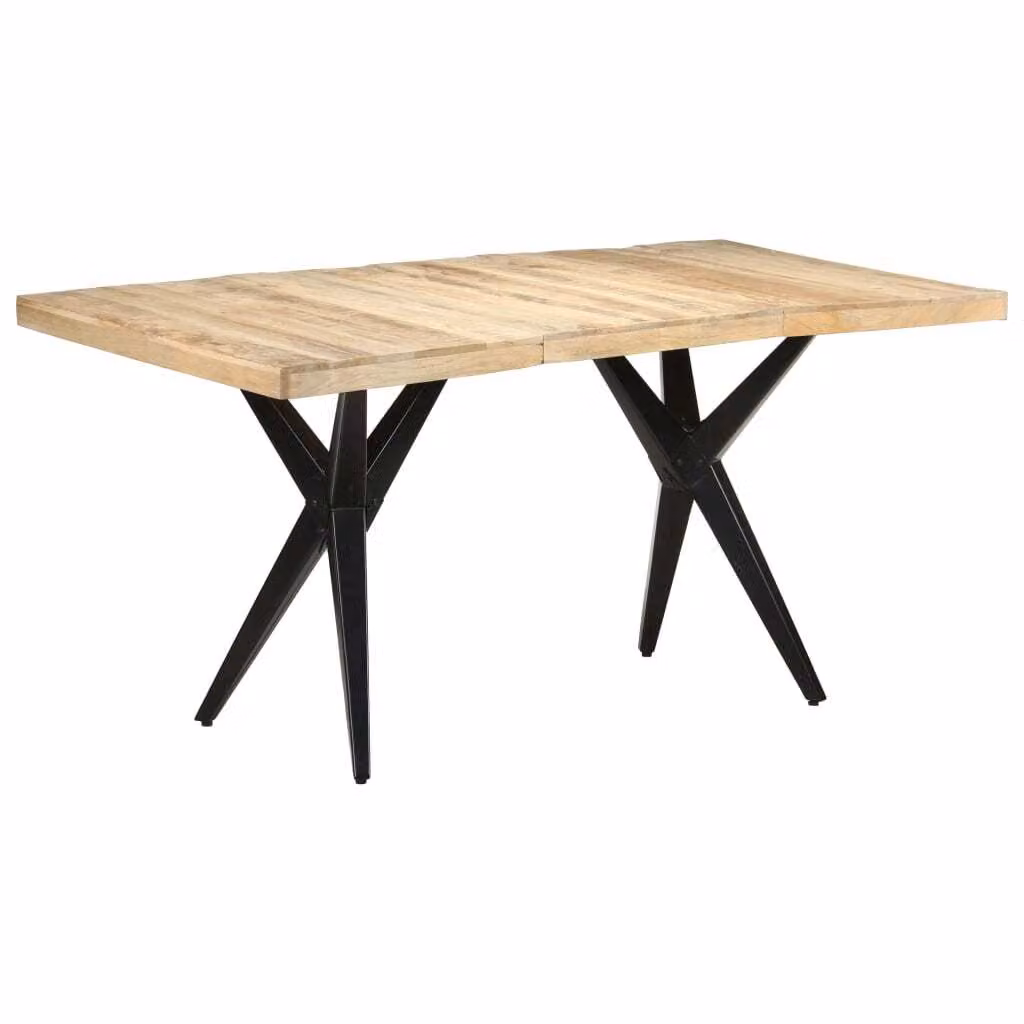 Maison Exclusive - Tavolo da pranzo 160x80x76 cm in legno di mango grezzo