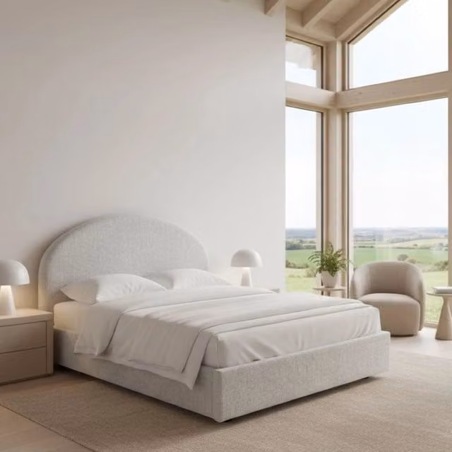 Letto Matrimoniale con Contenitore a Alzata Talamo Italia Bianco L/P: 160 x 190 cm
