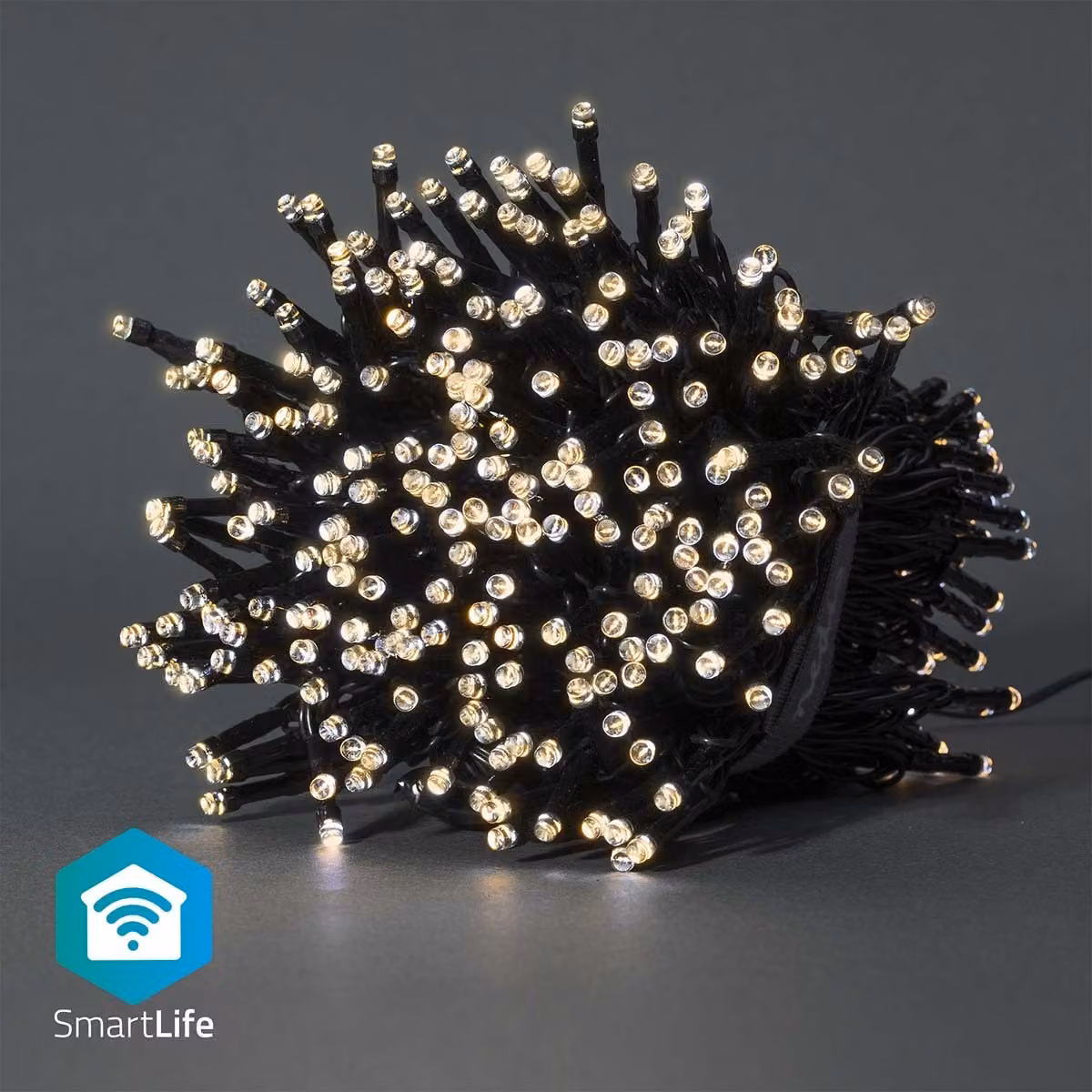 Luci di Natale Nedis SmartLife - stringa - Wi-Fi - bianco caldo - 400 LED - 20,0 m - Android / IOS