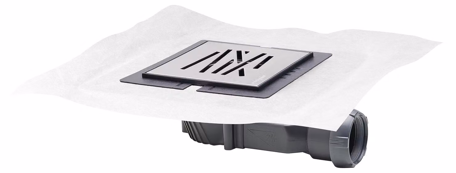 Valvola di scarico per doccia extrapiatta, 40 mm, in acciaio inossidabile, colore grigio