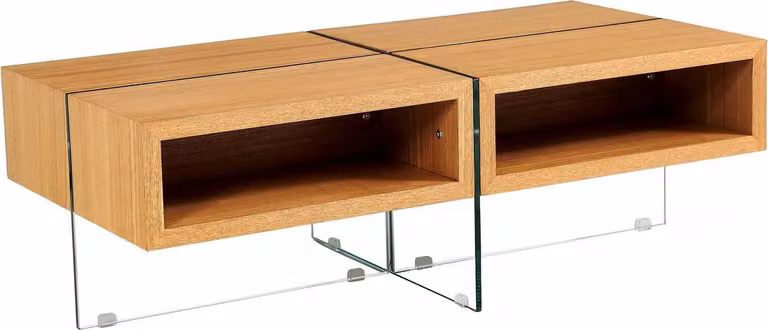 Tavolino "Milano" - 120 x 60 x 40 cm - Finitura quercia