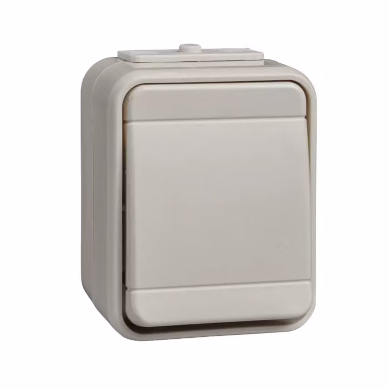 Pulsante pw per montaggio a superficie 44 - Contatto a pulsante unipolare (NO) 442100