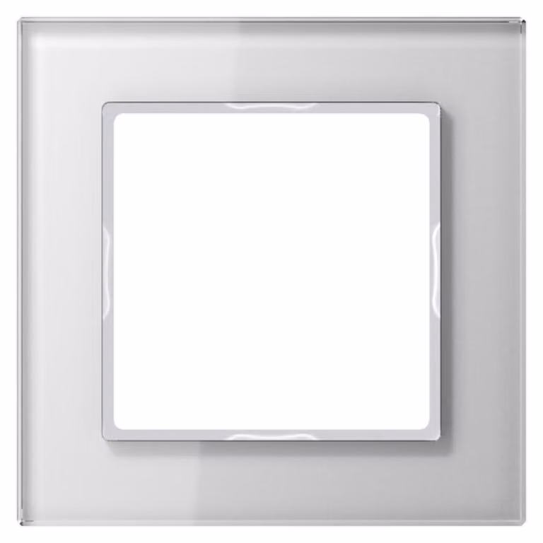 Jung telaio in vetro singolo aws orizzontale/verticale AC 581 GL WW