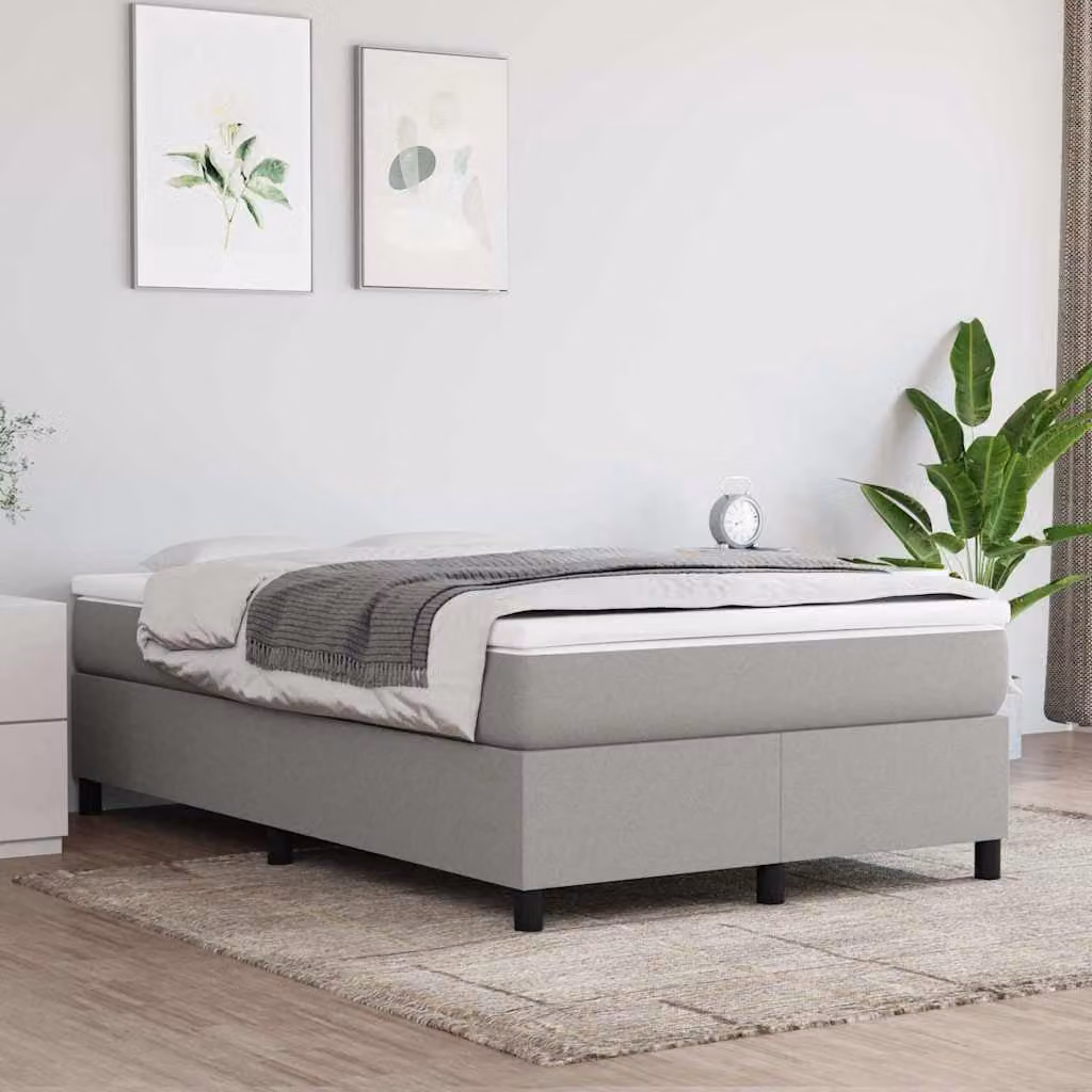 Struttura Letto Imbottita con Doghe a Rete vidaXL, Grigio, 120 x 200 cm