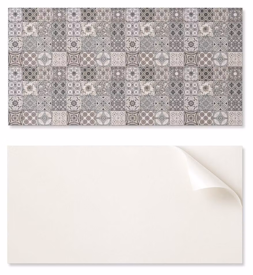 Carta adesiva in vinile decorativa con motivo per la camera da letto, dimensioni 100 x 50 cm, con motivo a mosaico su sfondo