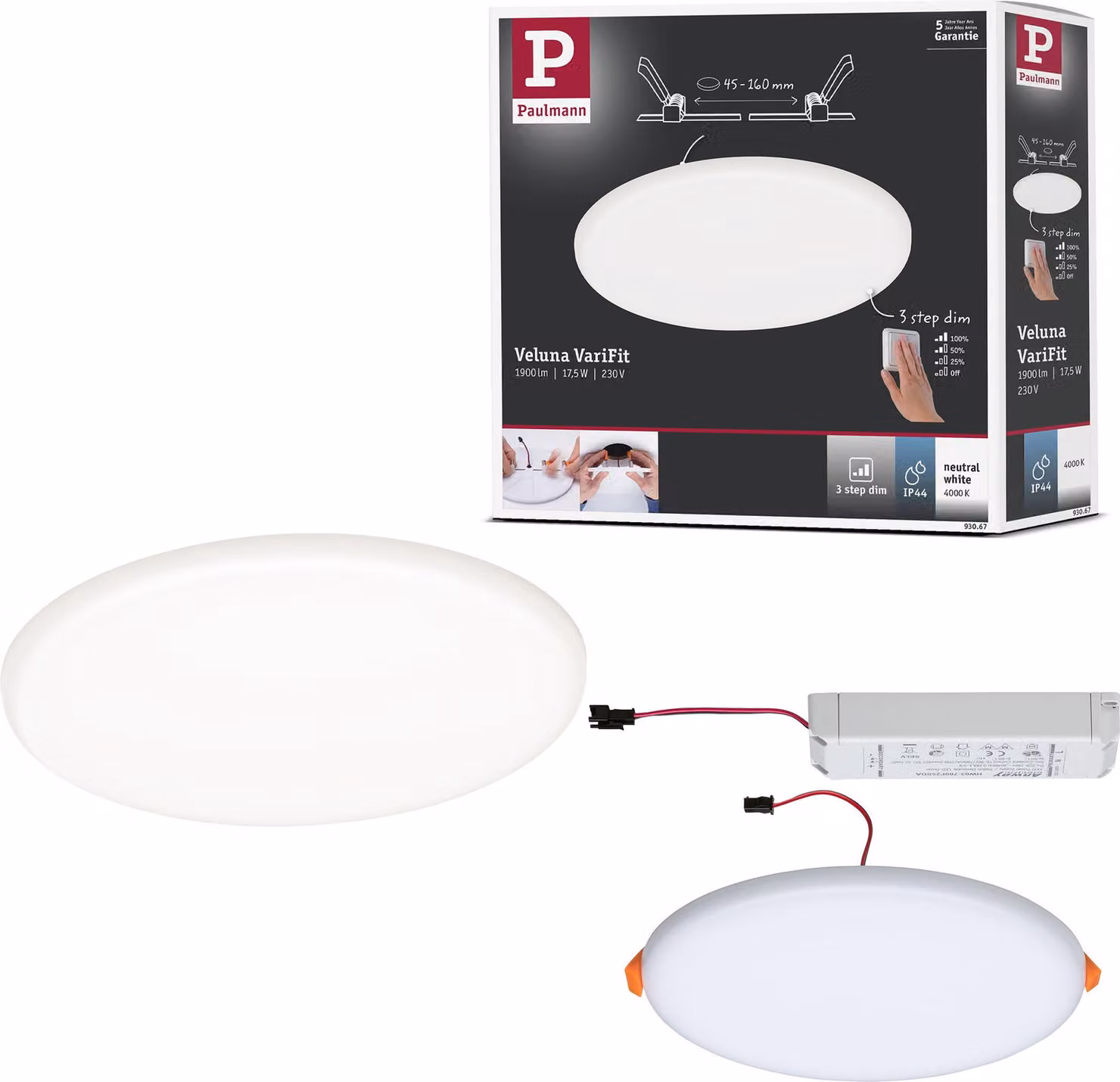 Paulmann VariFit LED pannello da incasso Veluna