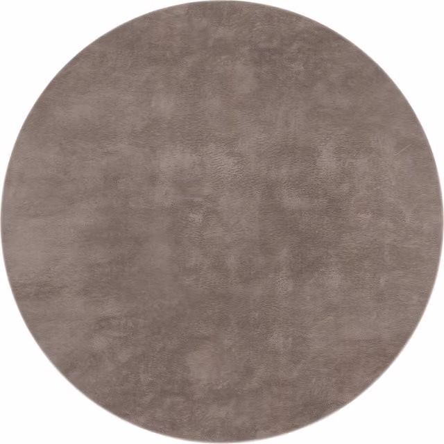 Tappeto rotondo soffice Solina beige Diametro: 80 cm