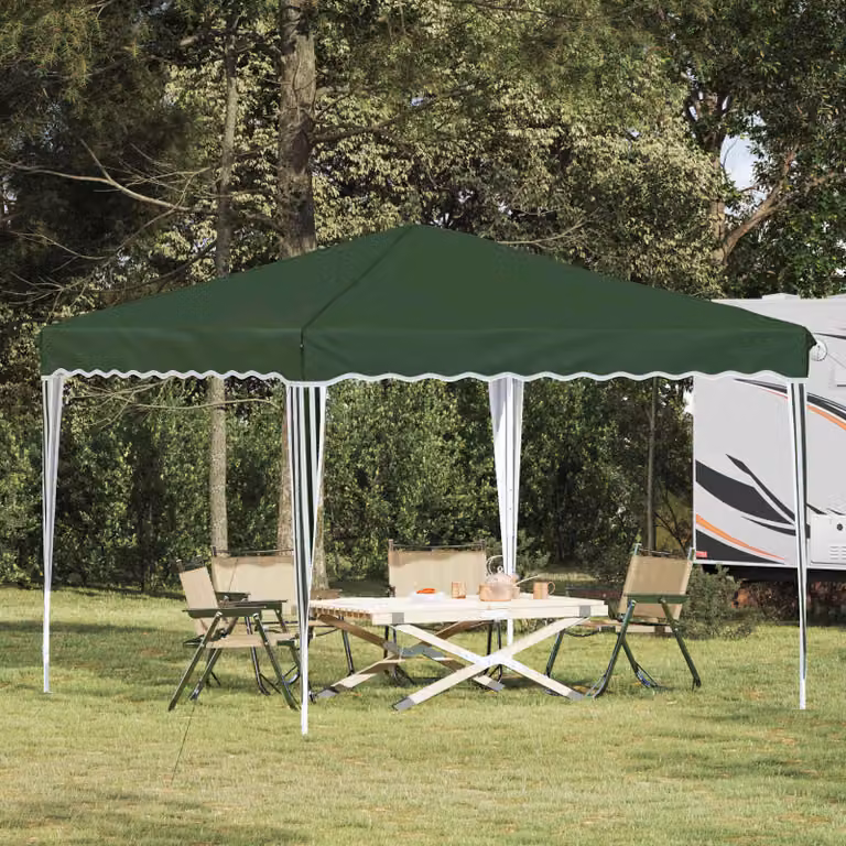 vidaXL Tenda per feste pop-up verde L/P/H: 288 x 288 x 245 cm