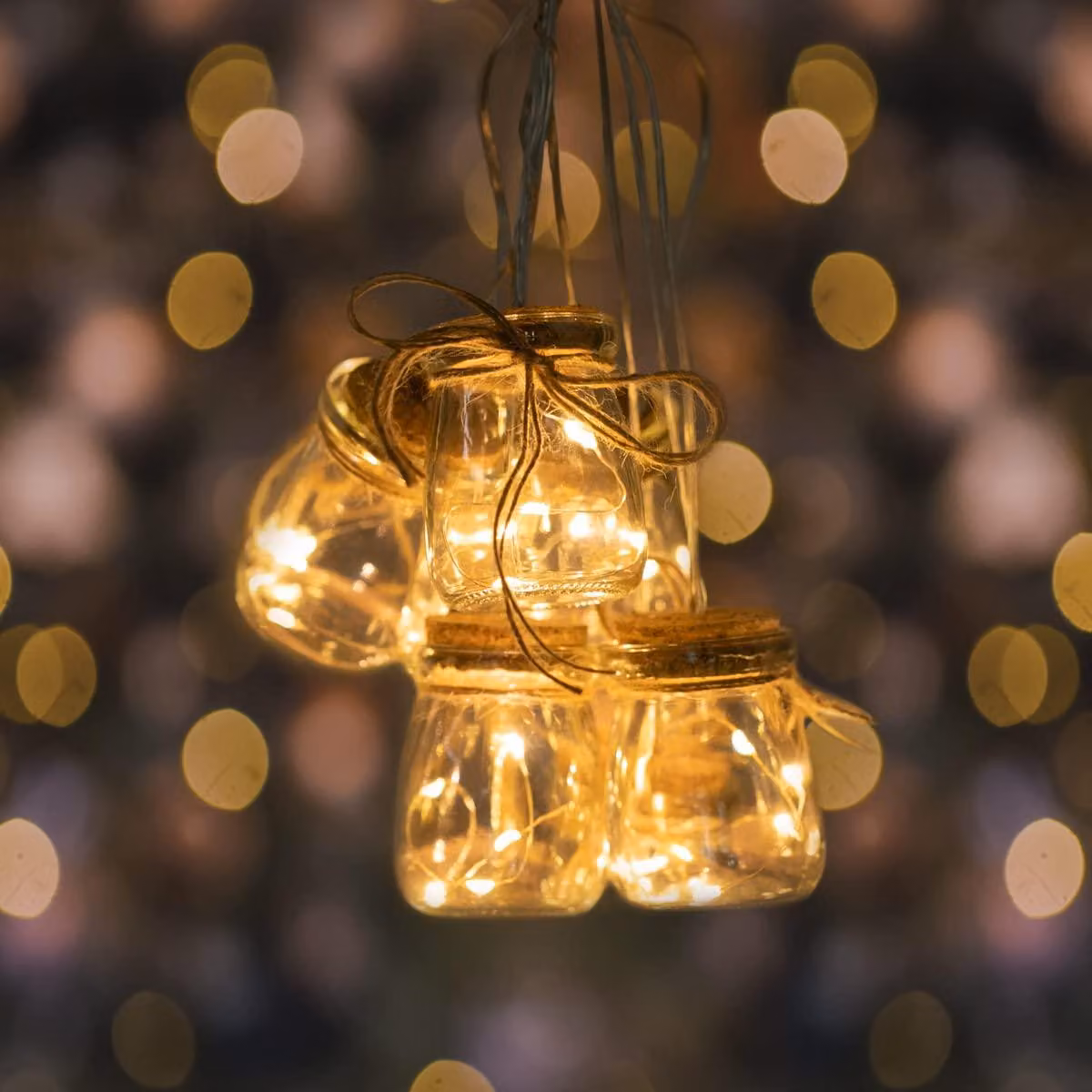 Catena luminosa LED da 30 luci, luce bianca calda, con timer, trasparente, lunghezza 2,3 metri